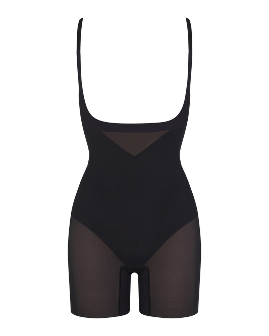 Open-Bust Mid-Thigh Bodysuit